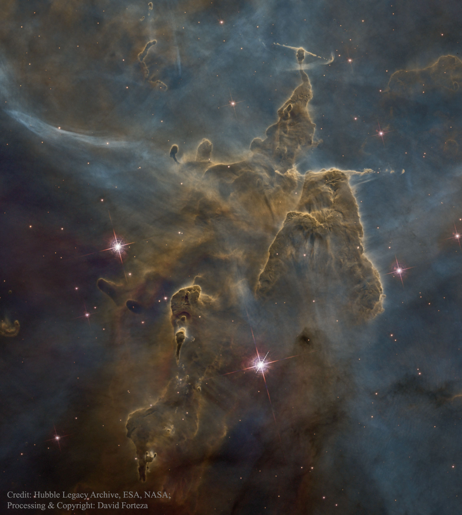 Mystic Mountain Dust Pillars