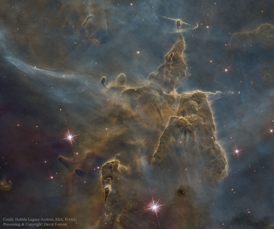 Mystic Mountain Dust Pillars