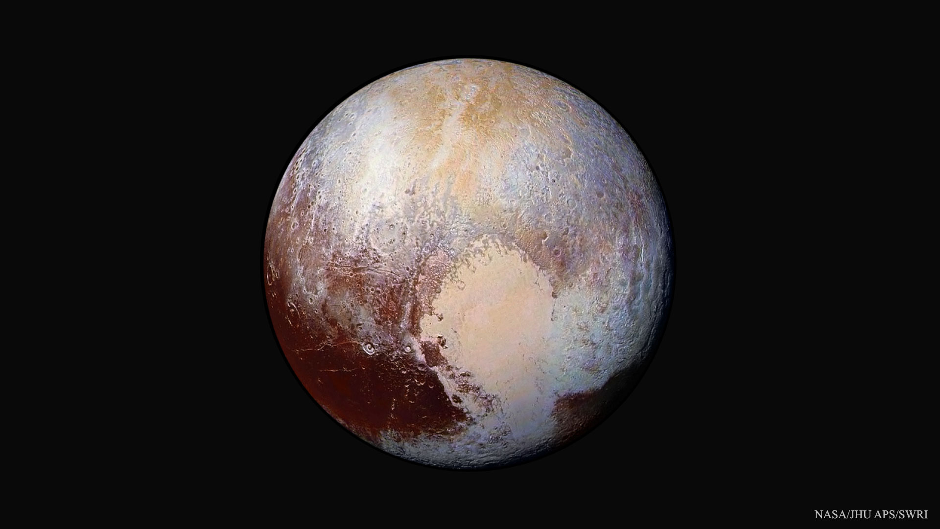 Pluto in Enhanced Color
