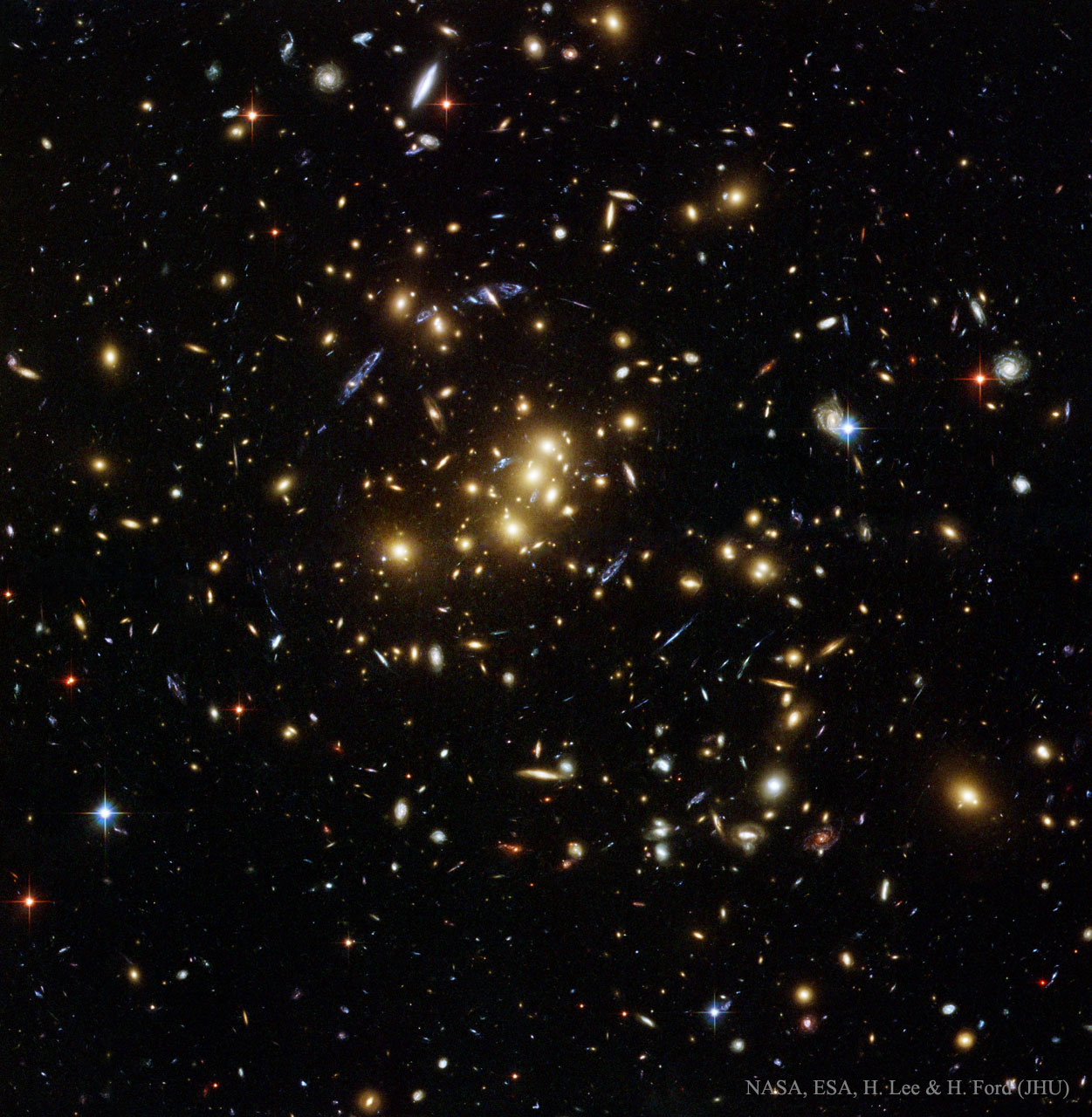 Giant Cluster Bends, Breaks Images