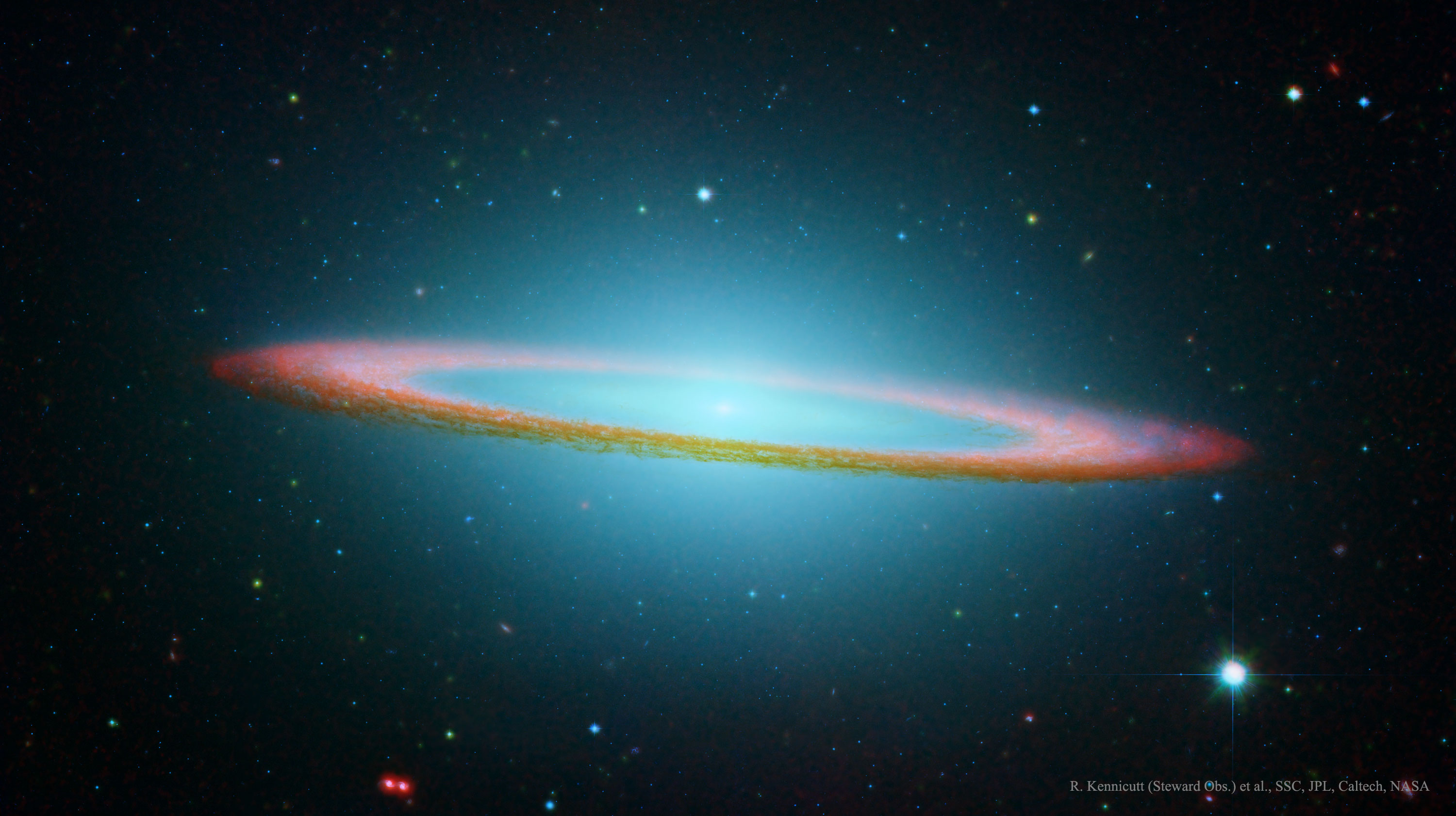 The Sombrero Galaxy in Infrared