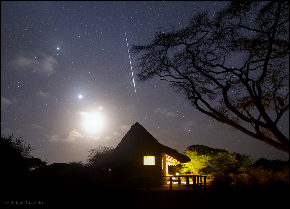 Kenya Morning Moon, Planets, and Taurid