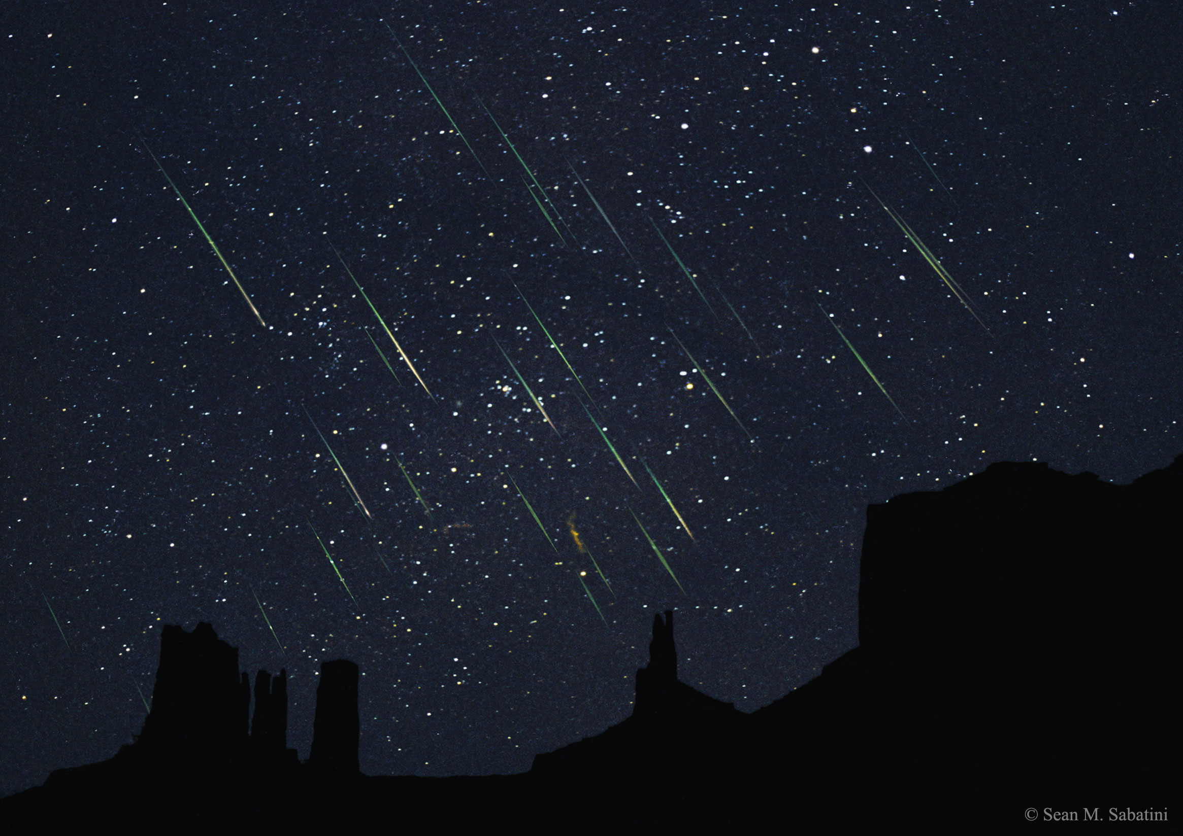 Leonids Over Monument Valley