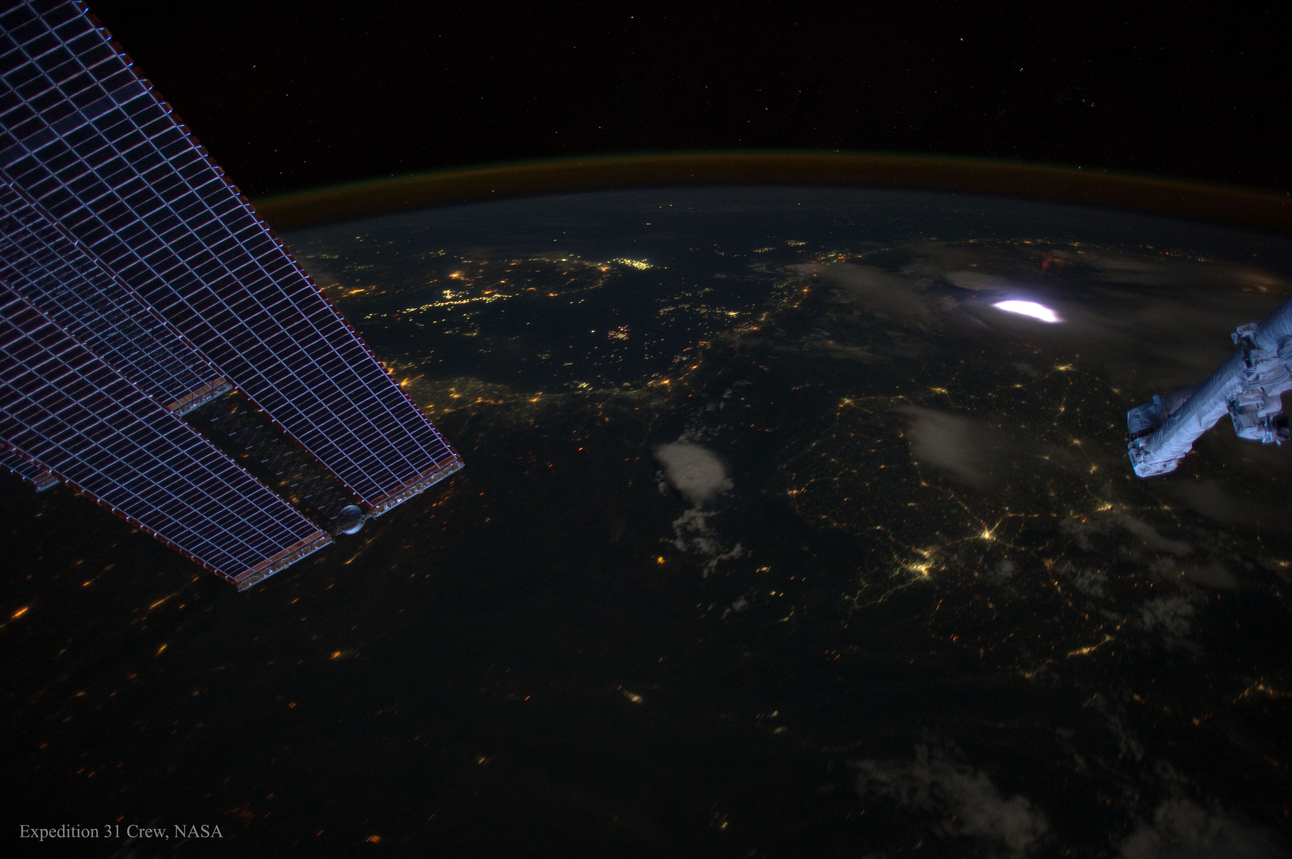 A Dark Earth with a Red Sprite