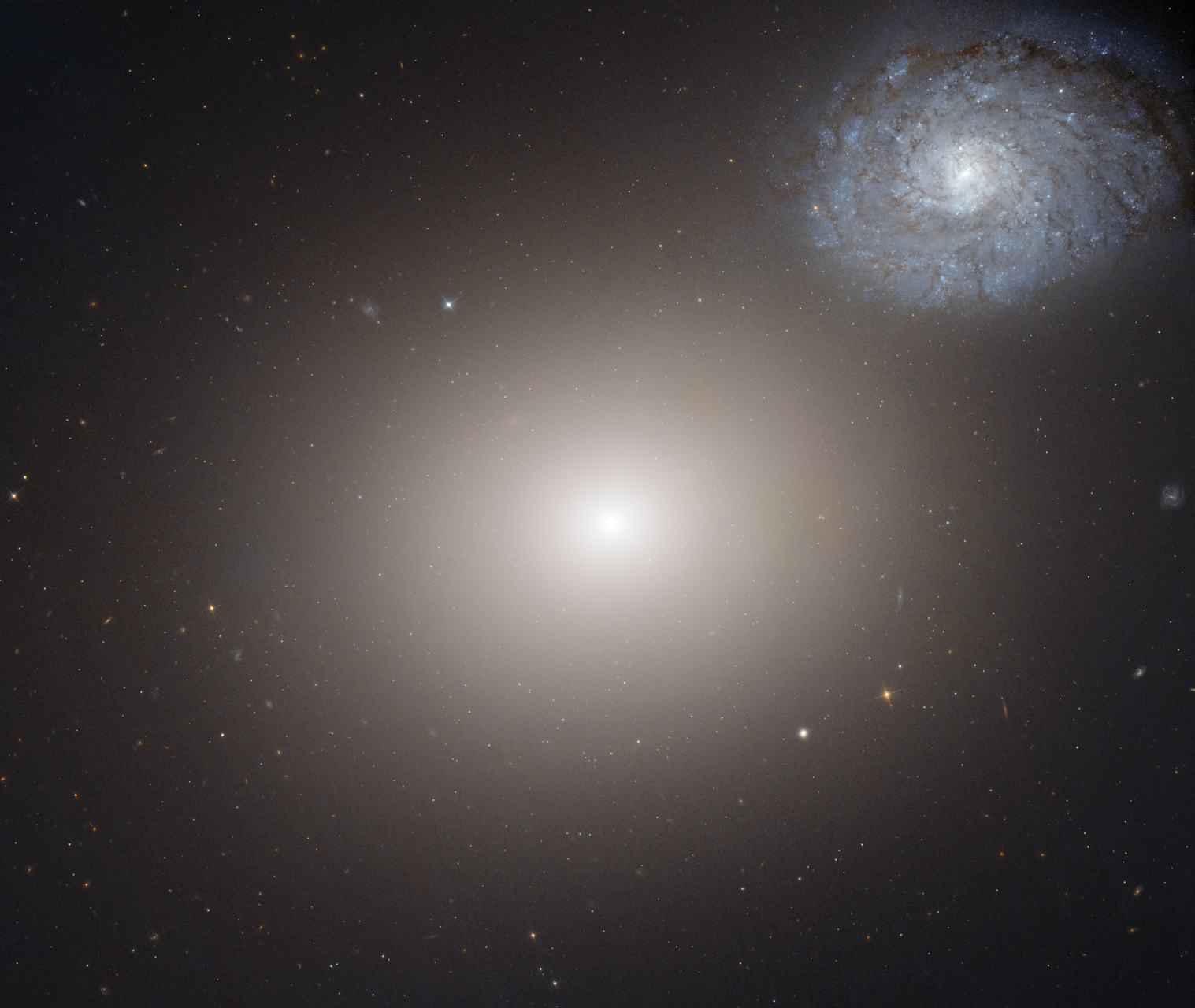 Elliptical M60, Spiral NGC 4647