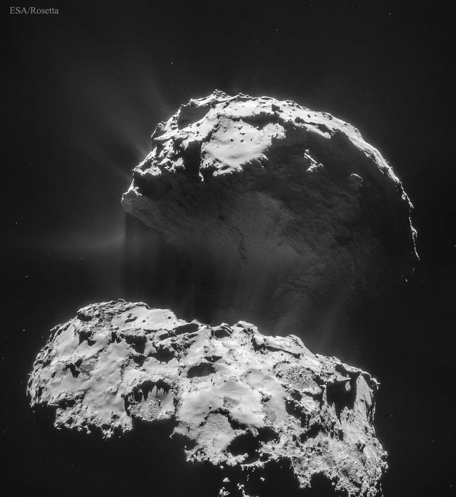 Comet 67P from Spacecraft Rosetta
