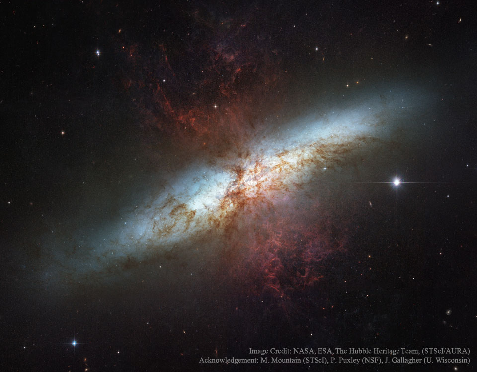 M82: Galaxy with a Supergalactic Wind
