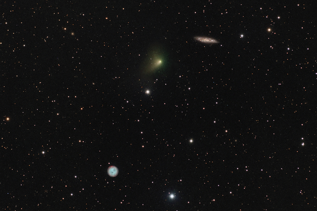 The Comet, the Owl, and the Galaxy