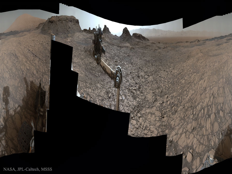 Curiosity at Murray Buttes on Mars