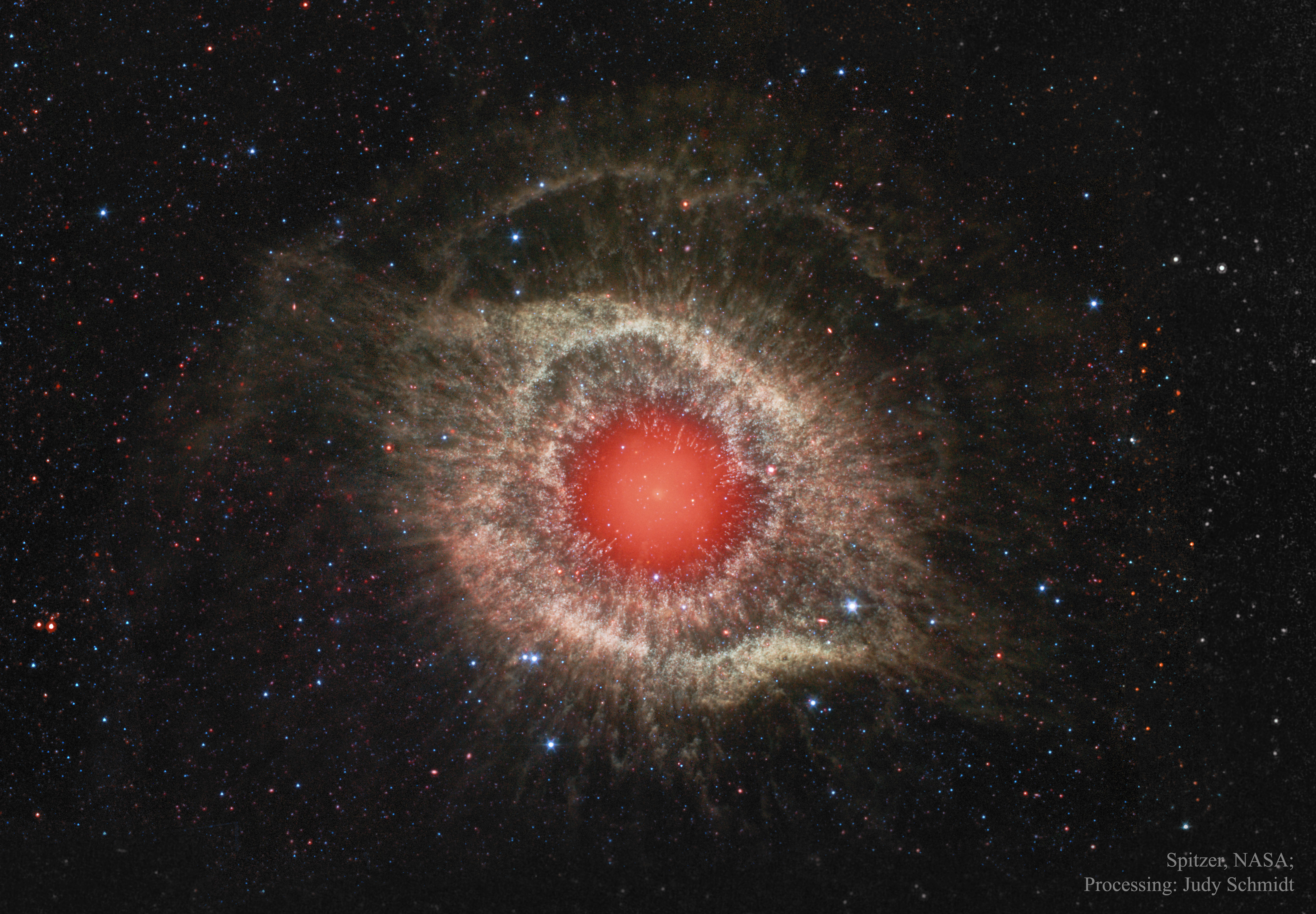 The Helix Nebula in Infrared