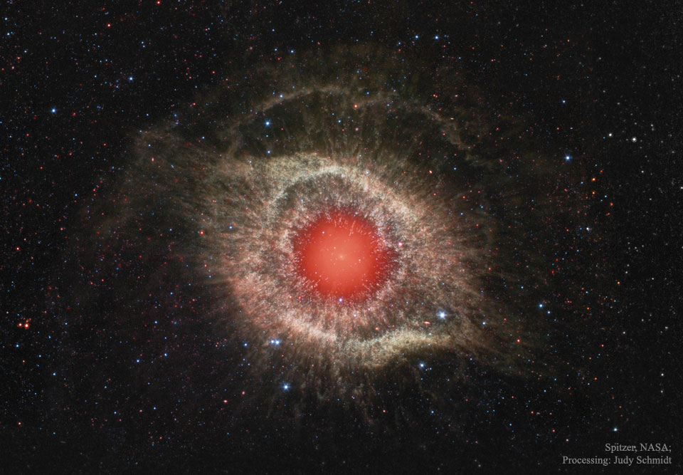 The Helix Nebula in Infrared