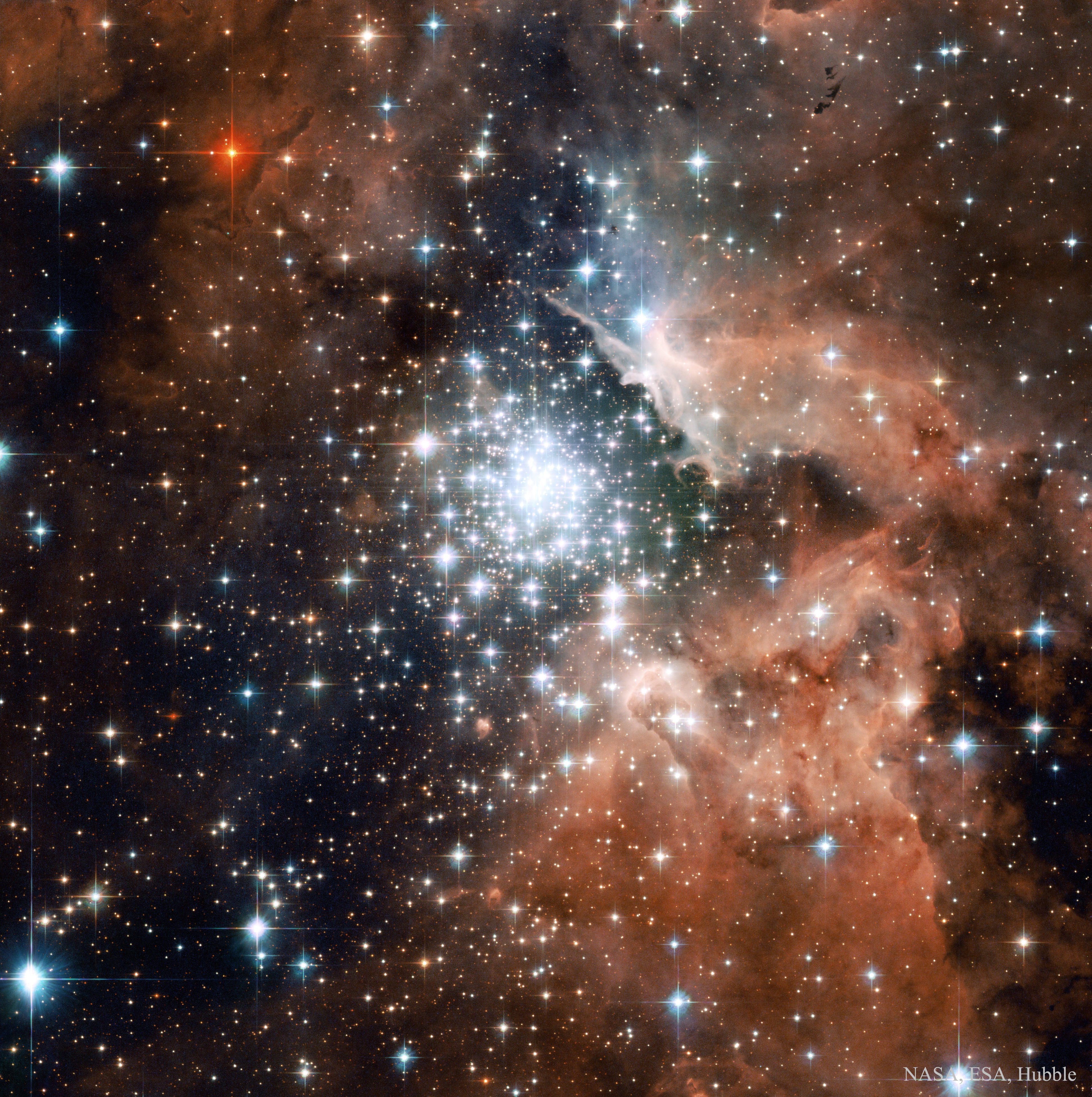 Starburst Cluster in NGC 3603