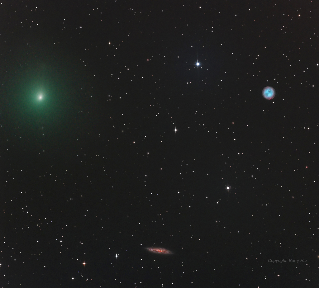 The Comet, the Owl, and the Galaxy