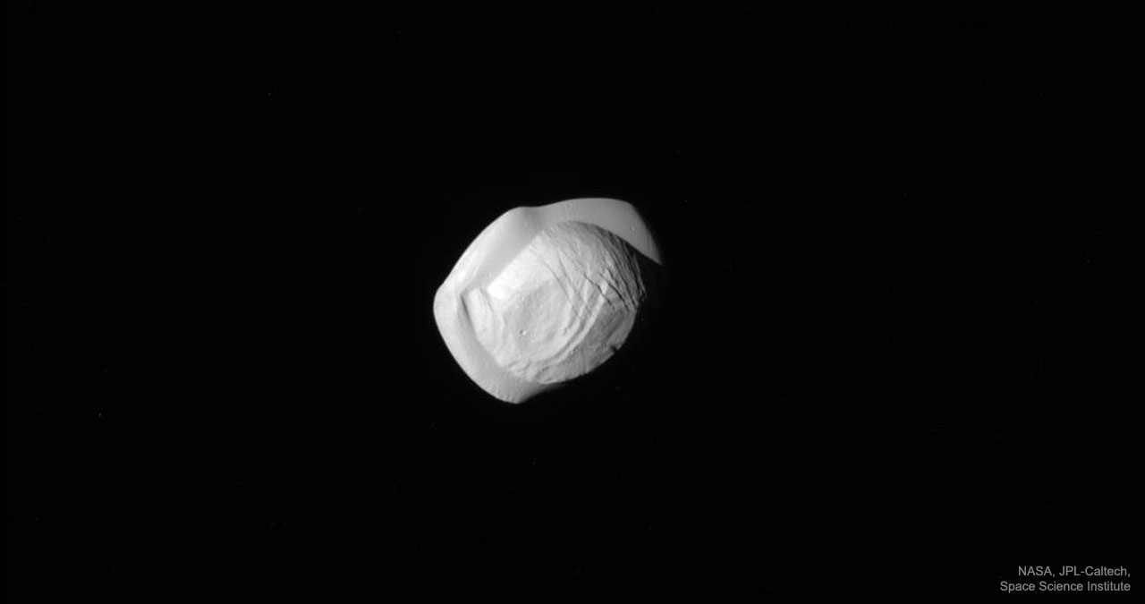 Saturn's Moon Pan from Cassini