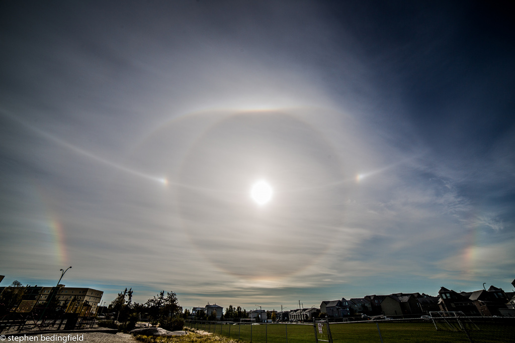 Ice Halos at Yellowknife