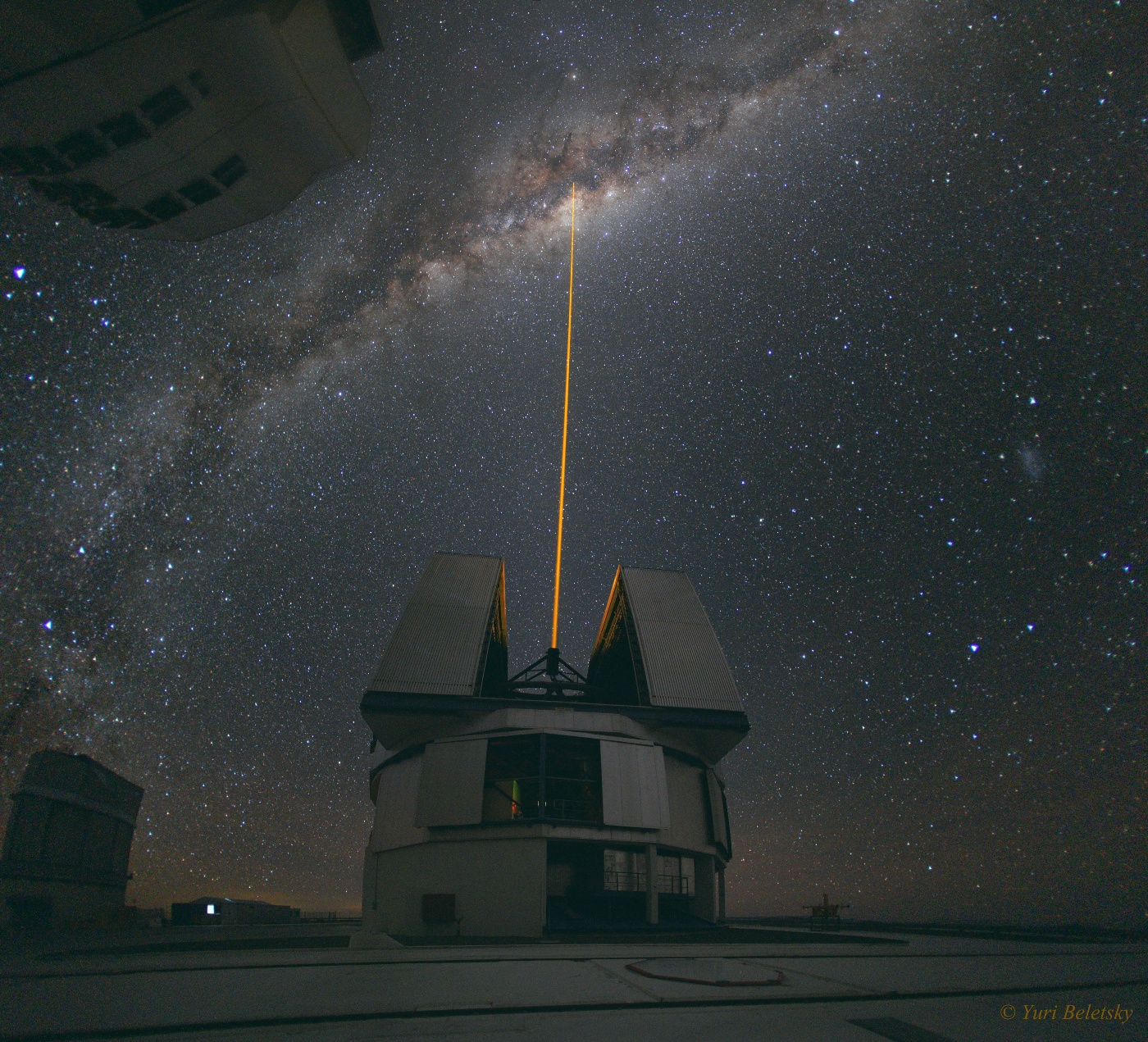 A Laser Strike at the Galactic Center