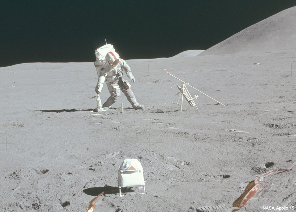 Astronaut Kicks Lunar Field Goal
