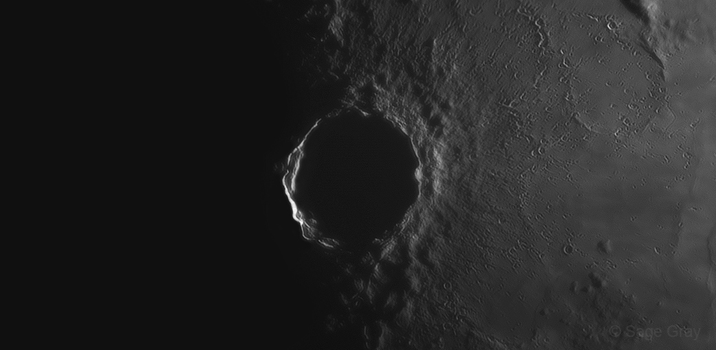 Sunrise at Copernicus Crater