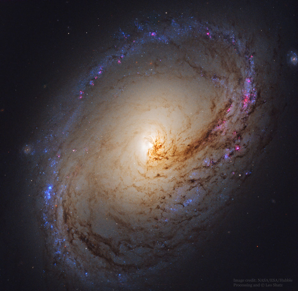 Spiral Galaxy M96 from Hubble