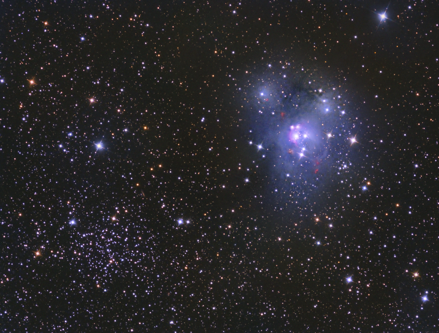NGC 7129 and NGC 7142