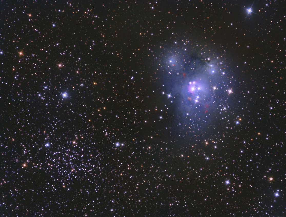 NGC 7129 and NGC 7142