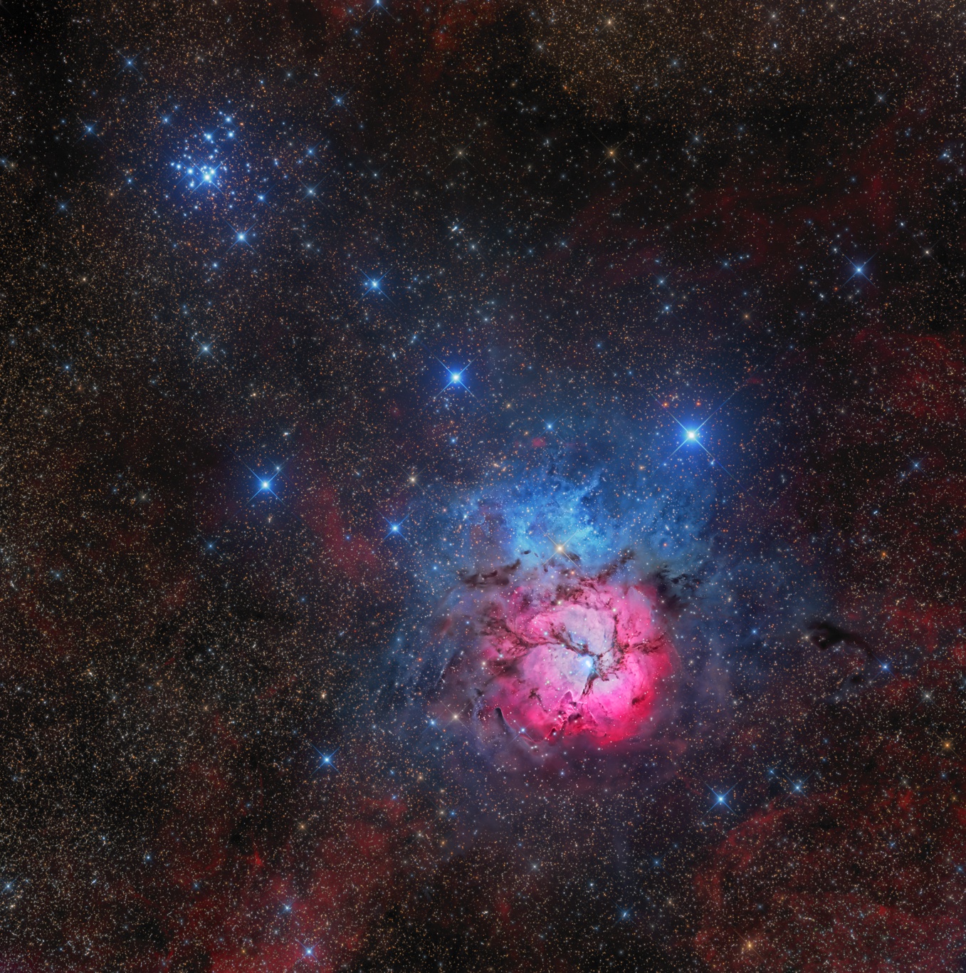 Messier 20 and 21