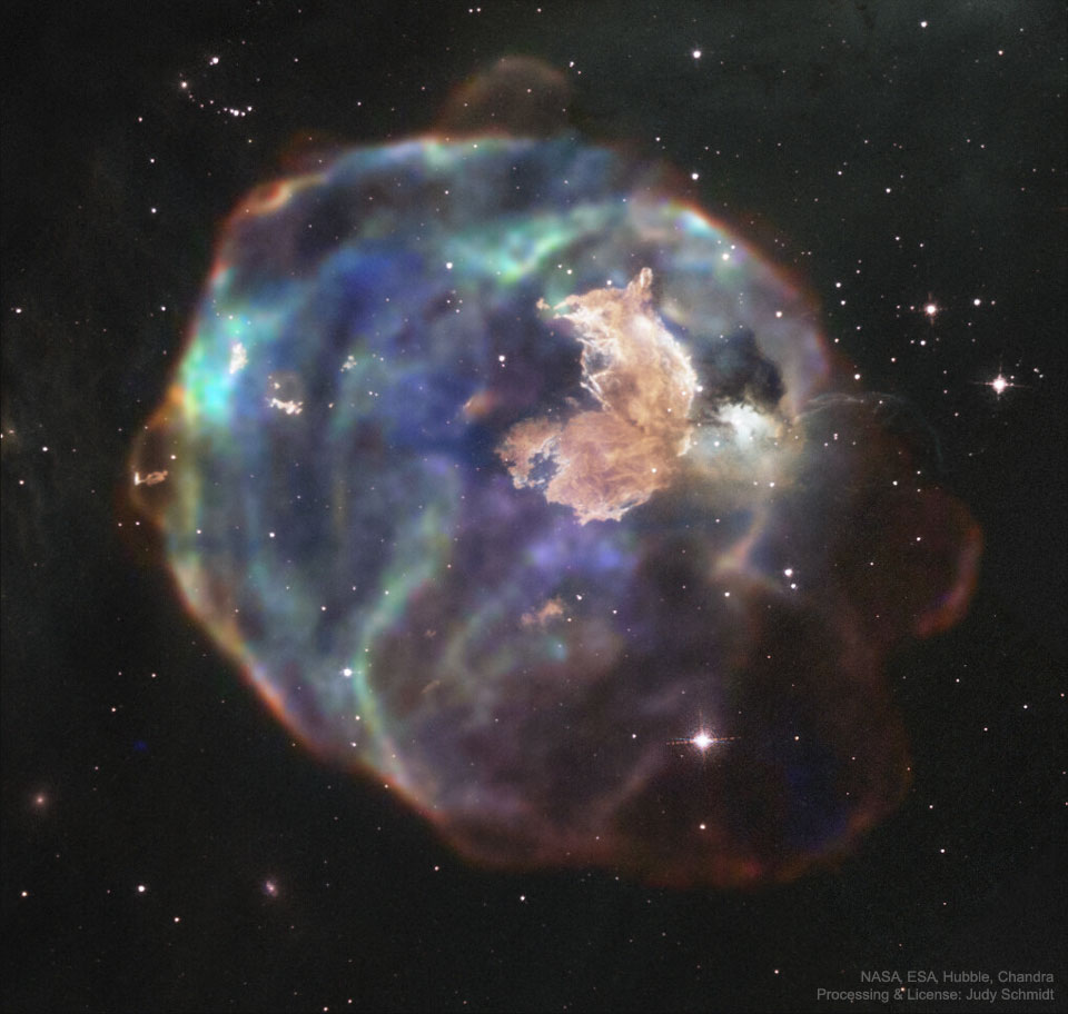 N63A: Supernova Remnant in Visible and X-ray