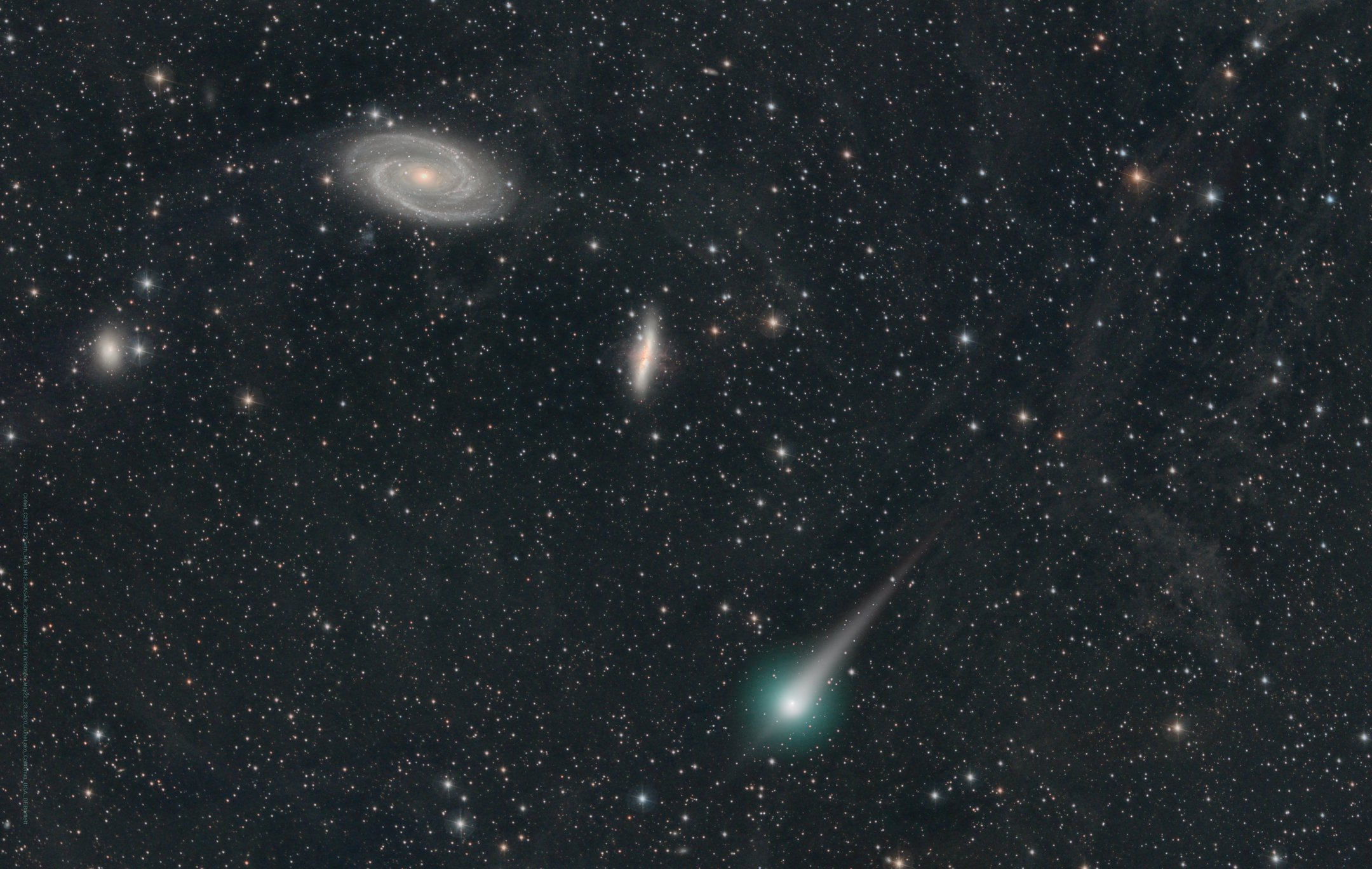 Comet PanSTARRs and the Galaxies