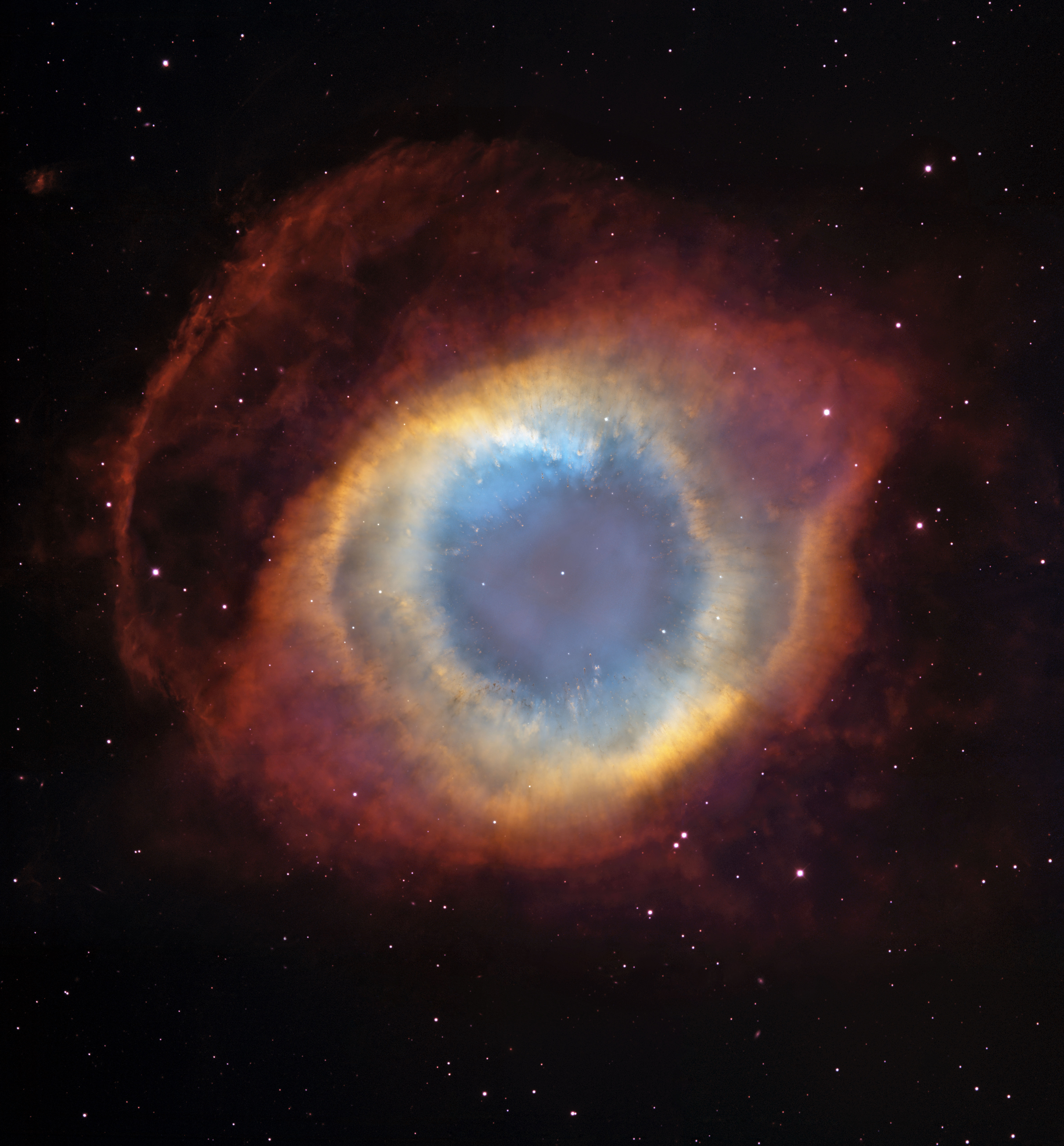 The Helix Nebula from Blanco and Hubble