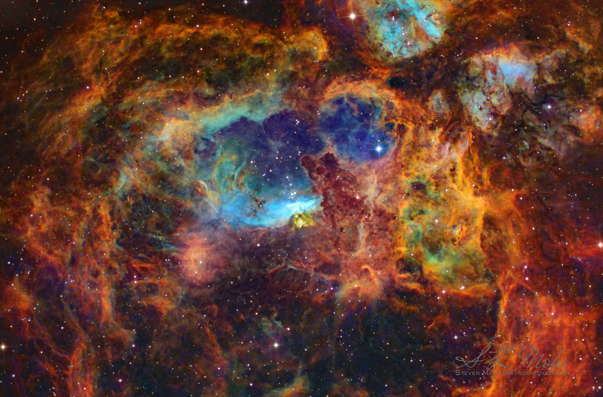 NGC 6357: The Lobster Nebula