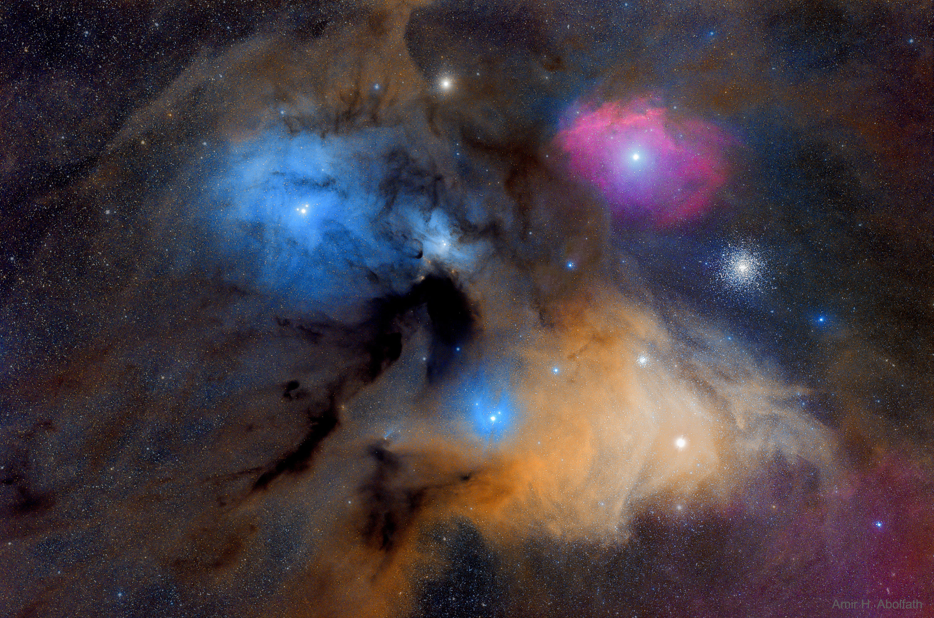 The Colorful Clouds of Rho Ophiuchi