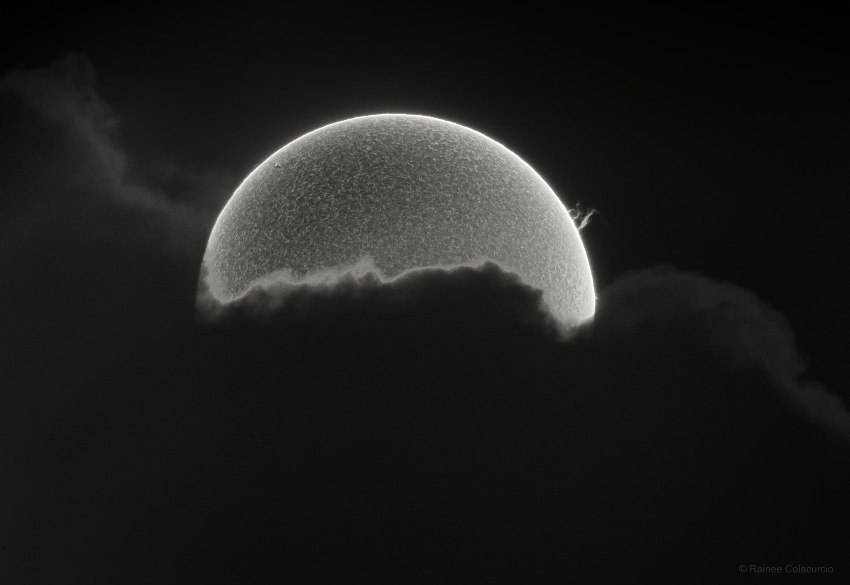 Half Sun with Prominence