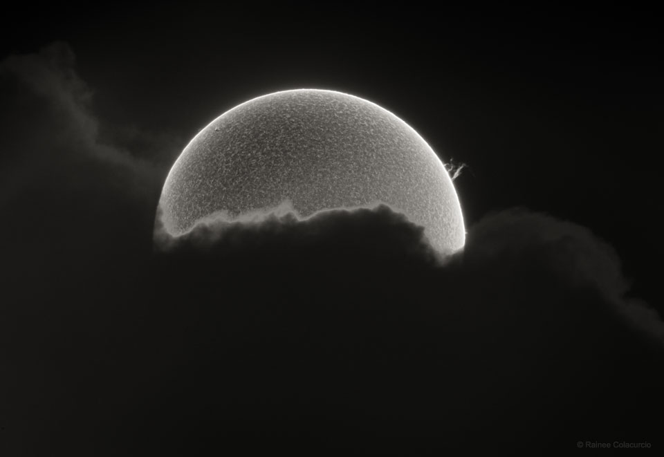 Half Sun with Prominence