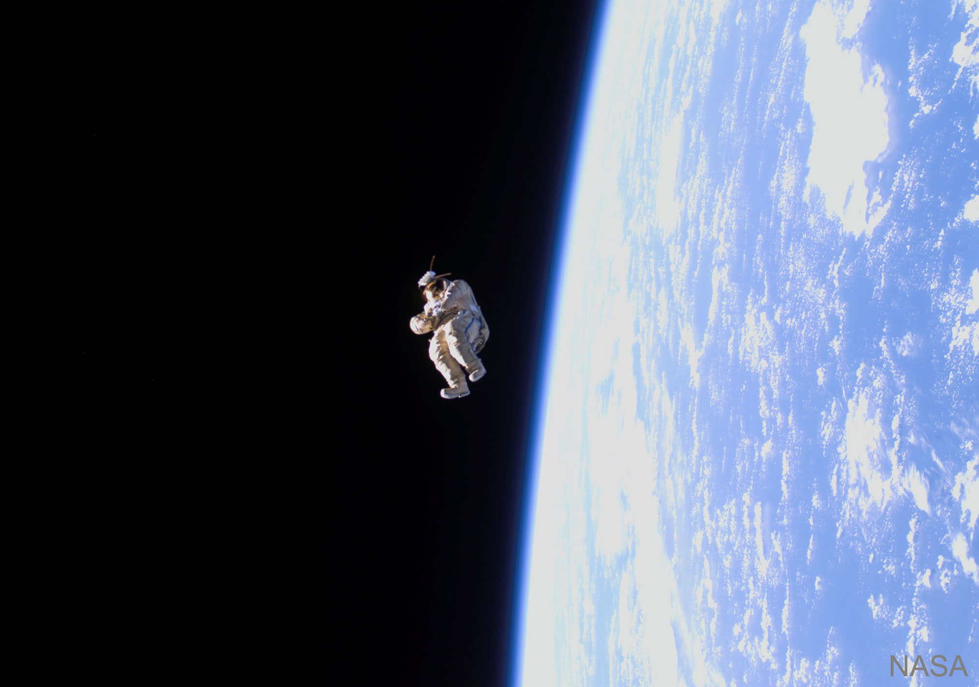 SuitSat-1: A Spacesuit Floats Free