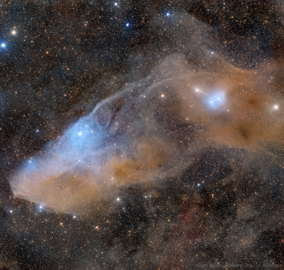 IC 4592: The Blue Horsehead Reflection Nebula