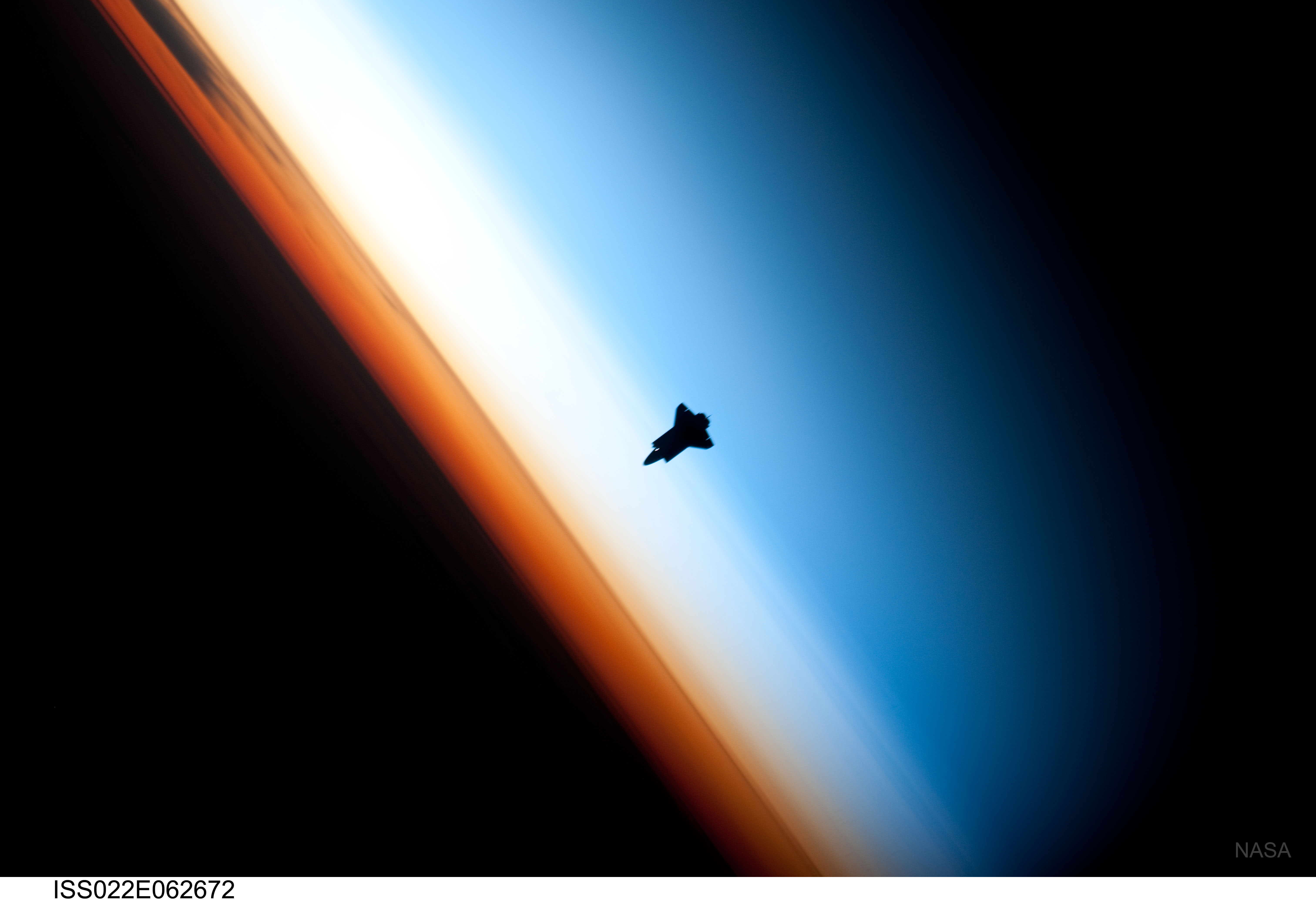 Shuttle Over Earth