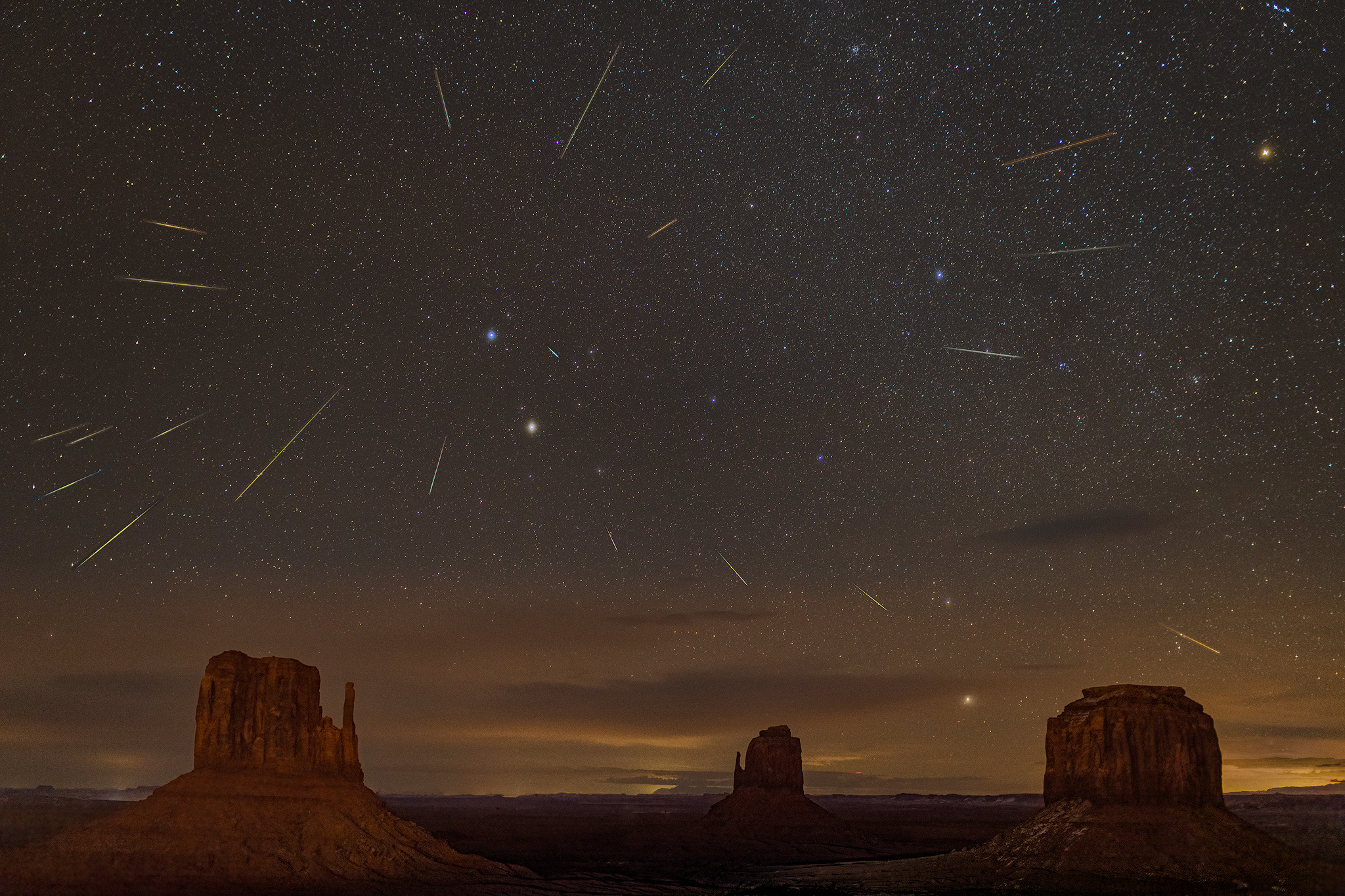 Geminids and the Mittens