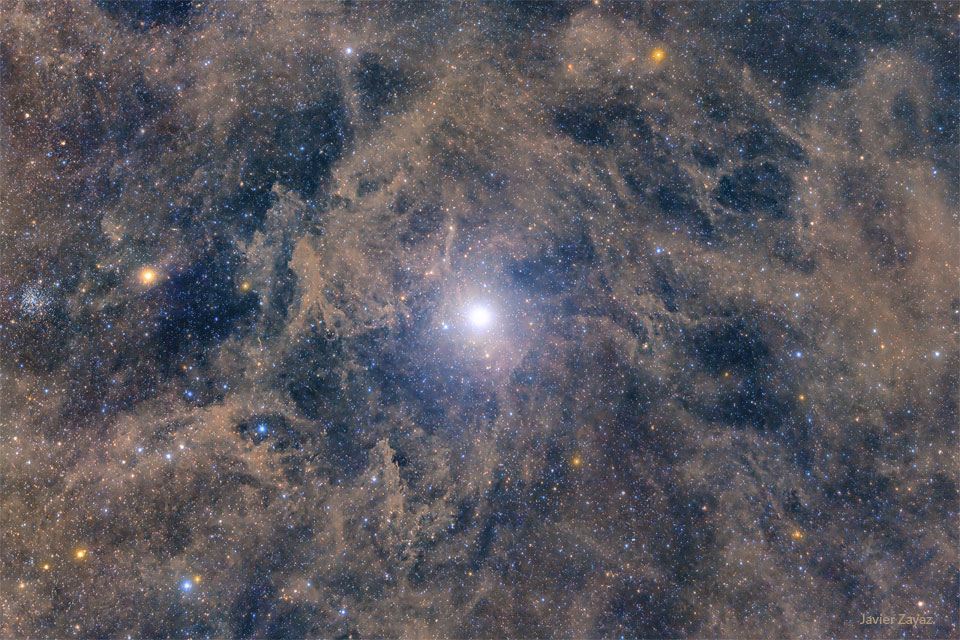 North Star: Polaris and Surrounding Dust