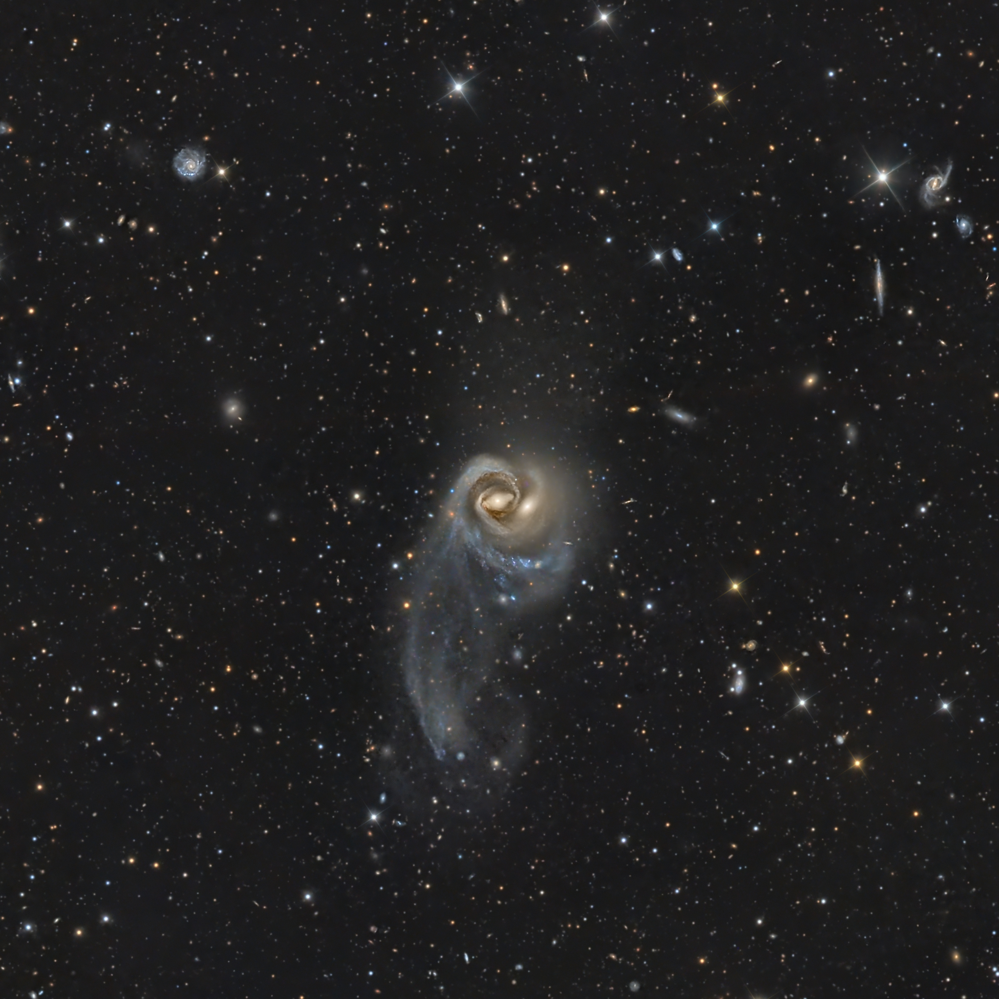 Arp 93: A Cosmic Embrace