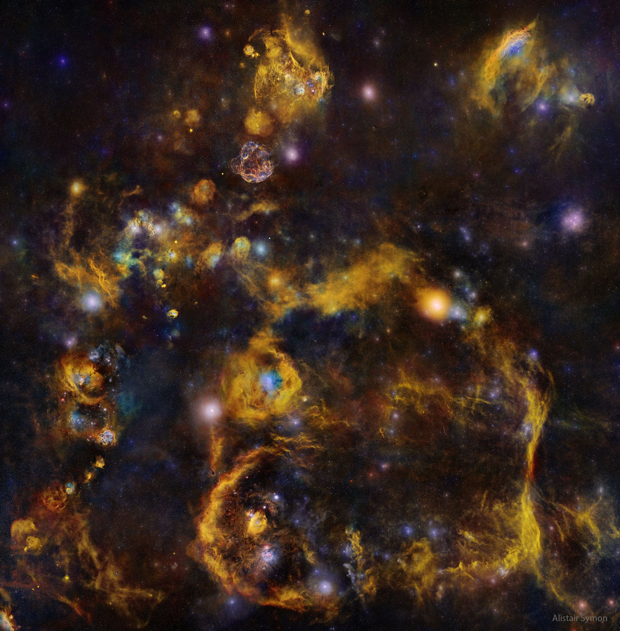 Deep Nebulas: From Seagull to California