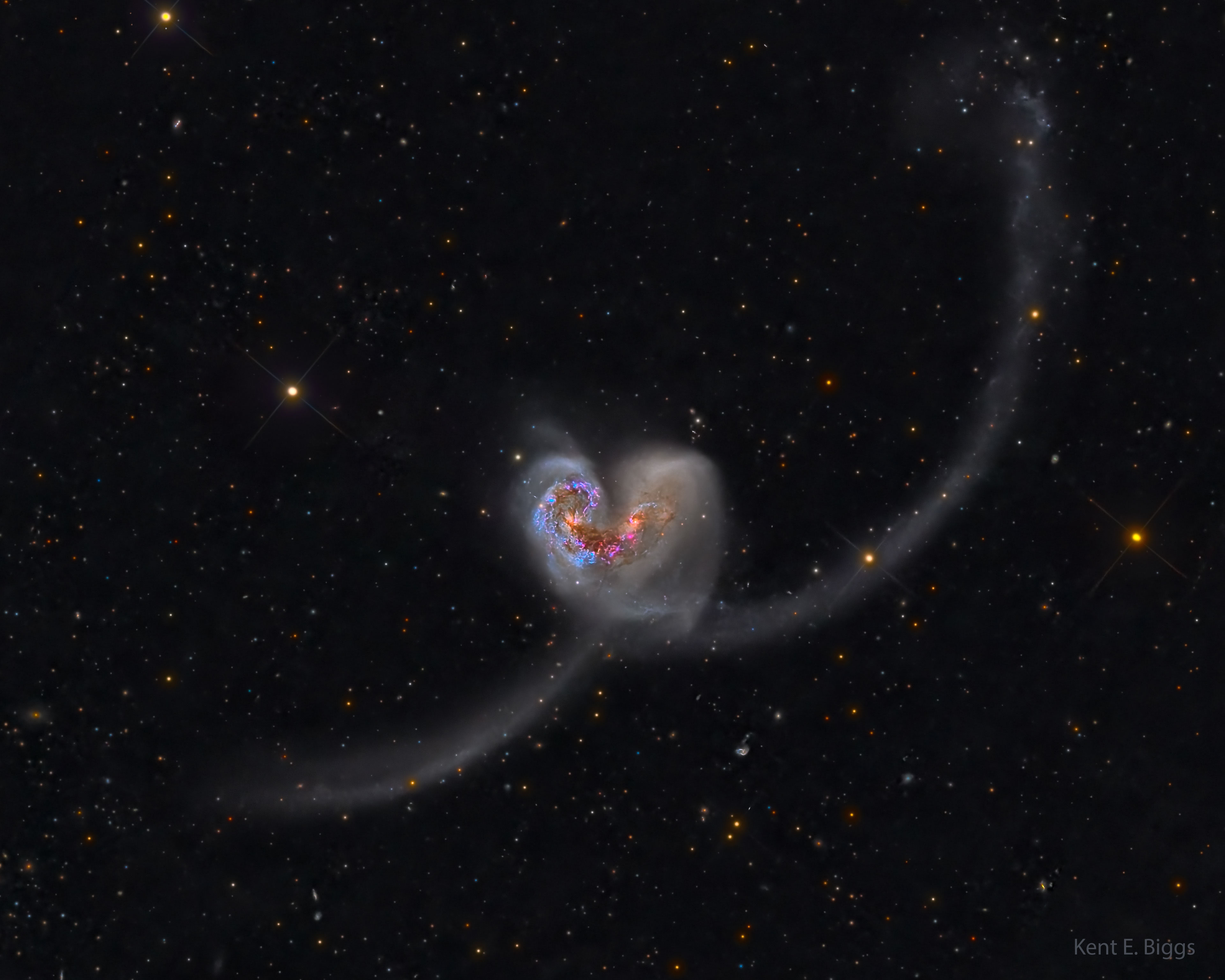 The Heart Shaped Antennae Galaxies
