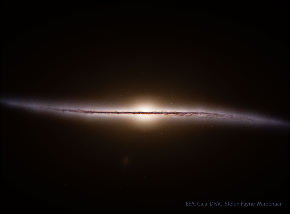 Gaia Reconstructs a Side View of our Galaxy
