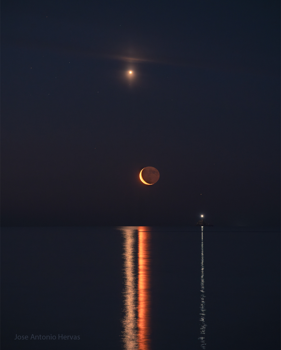 Planet Lines Across Water