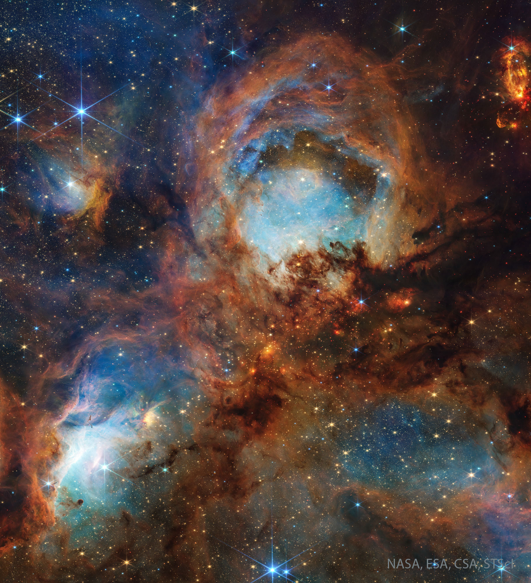 Cat's Paw Nebula from Webb Space Telescope