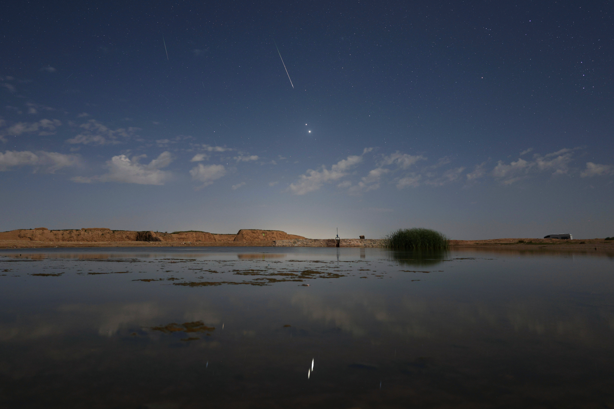 Moonlight, Planets, and Perseids