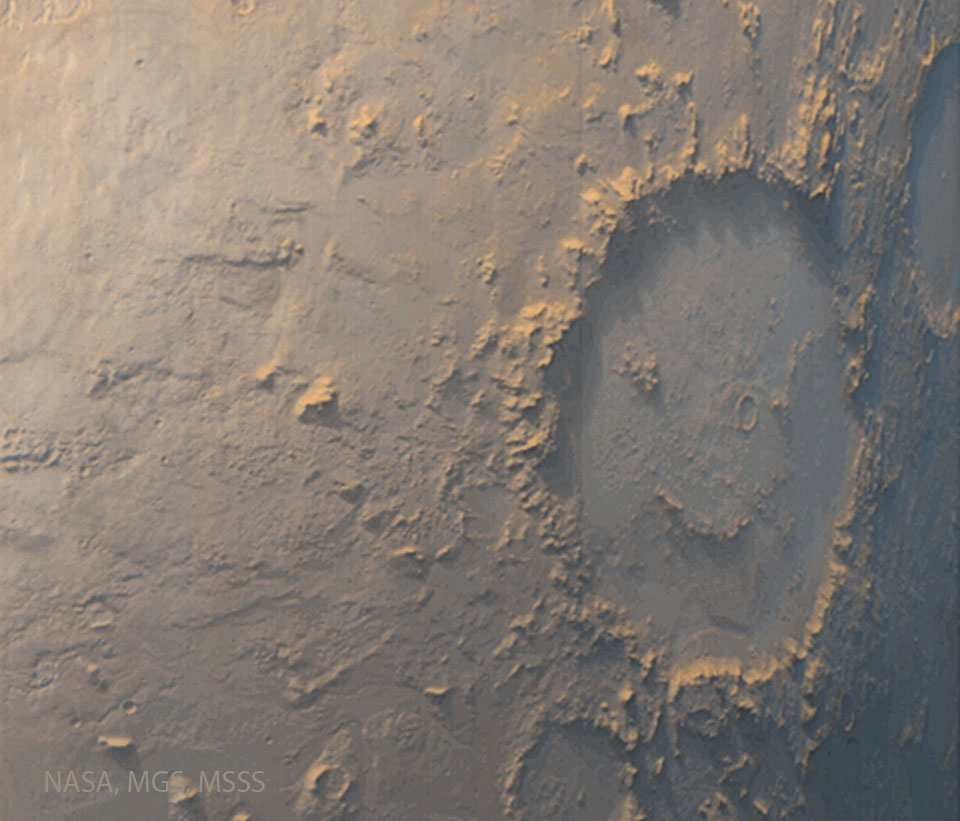 Galle: Happy Face Crater on Mars