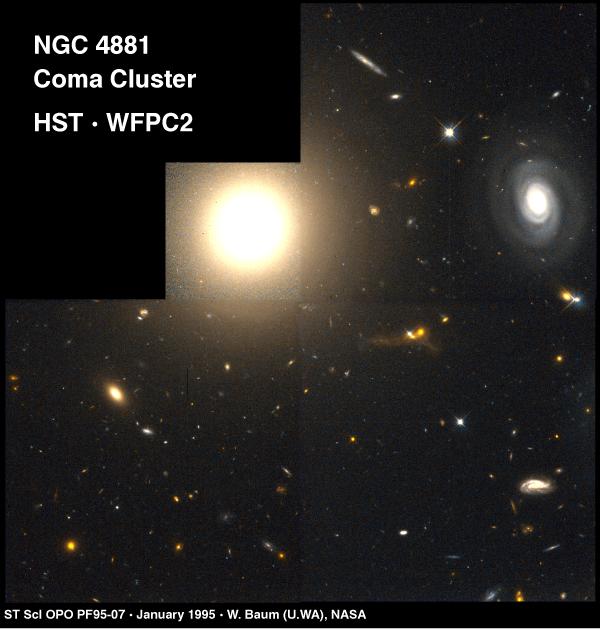Elliptical Galaxy NGC 4881 in Coma
Credit: