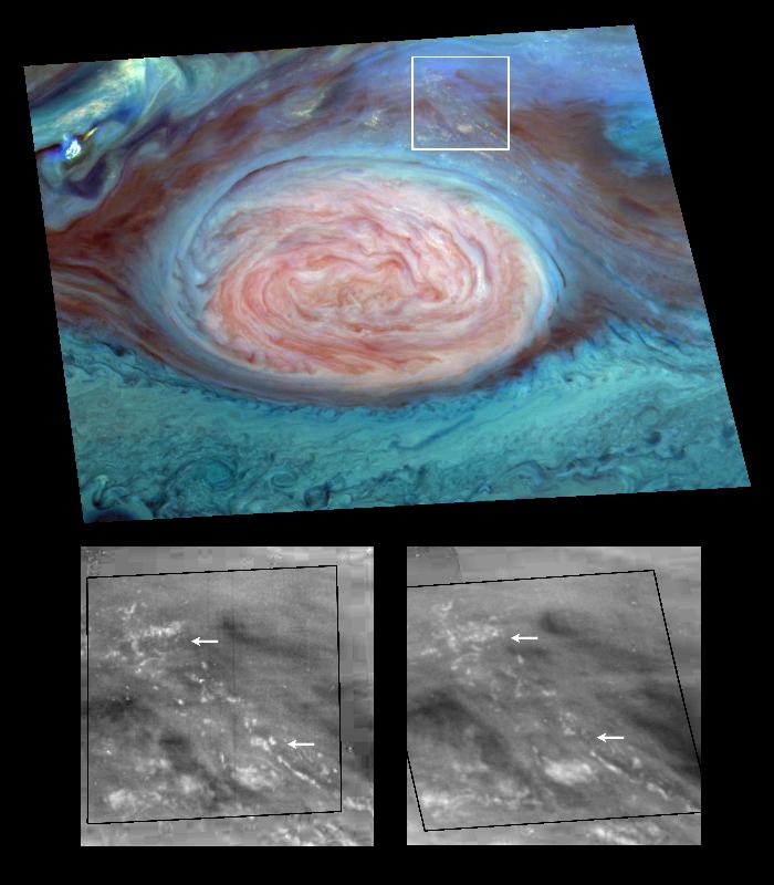 Storm Clouds Over Jupiter
Credit: