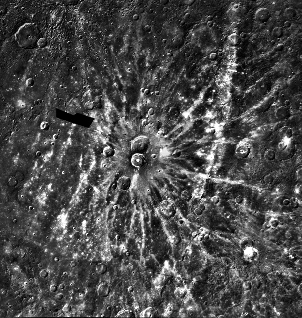 Degas Ray Crater on Mercury
Credit: