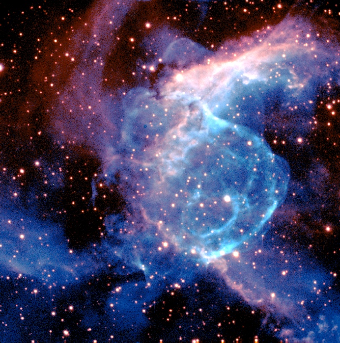 A Wolf-Rayet Star Blows Bubbles